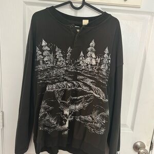 Graphic Forest Long Sleeve Shirt